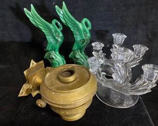 045m Candle Holders  Censer