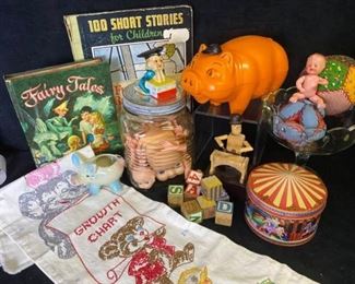 015m Pig Bank, Doll Parts, Growth Chart  Childhood Stories