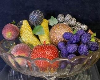 103m Fancy Faux Fruit  Center Bowl