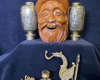 094m Dragon Theme Brass Decor Items