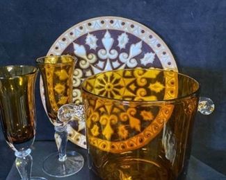 108m Bonis pottery Rhodes Greece  Barware