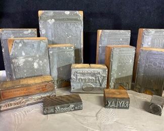 122m Letterpress Print Type Wood Block Stamp