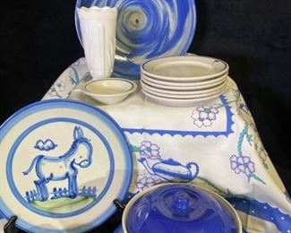 129m Hadley, Wallace  Other Blue On White Pieces