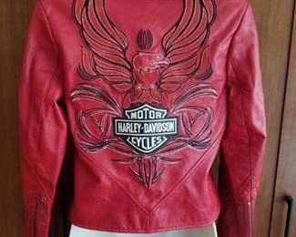 (No C-1) Harley Davidson Red Leather "Isis" Jacket New with tags! Genuine leather ~ $100