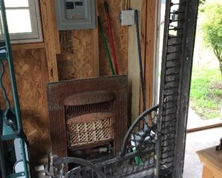Victorian fretwork $250; fireplace insert $50