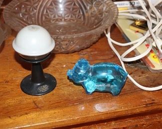 crystal bowl $10, figurines $6/ each