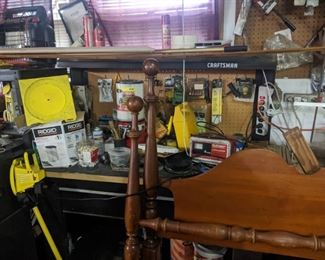 craftsman tool bench, $250... hand tools: lg $8, med $4, sm $2. Power  (corded or battery) $22 (UNLESS PICTURE SPECIFICALLY STATES OTHERWISE!!) Jumper cables--$12 each