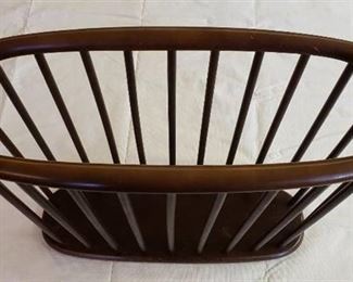 Wooden Oval Magazine Rack ~ 21 in. x 8 in. x 15 in.