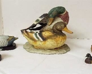 ROYAL CROWN MALLARD DUCKS STATUE FIGURINE #2954 BY T. JONES and Other Ducks & Goose