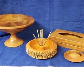 Lot of Wood Items ~ Some Turned & Some Not