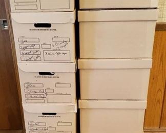 Lot of 10 Flip Top File Storage Boxes ~ Made by Love Box ~ 12 in. x 16 in. x 10 in. ~ Used