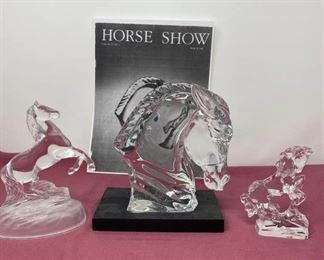 Rare Baccarat Crystal Horse Head Bust Signed https://ctbids.com/#!/description/share/373076