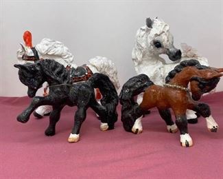Vintage Paper Mache Horses https://ctbids.com/#!/description/share/373129