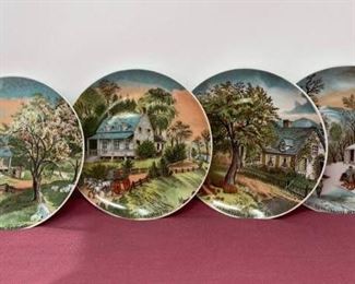 Currier & Ives Seasonal Decorative Plates https://ctbids.com/#!/description/share/373171