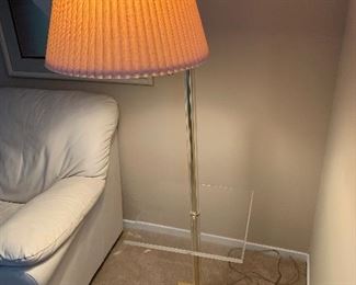 Mid Century Modern lucite table floor lamp (58”T x 16W table top) - $250 or best offer.