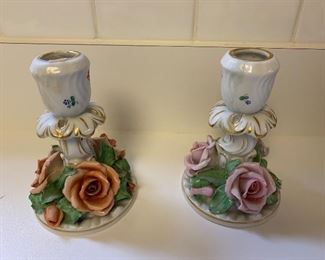 Herend candlesticks (pair) - $100 or best offer.