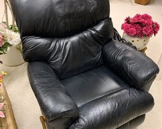 Leather recliner (35”W x 27.5”D) - $250 or best offer.