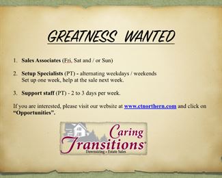 Greatness Wanted