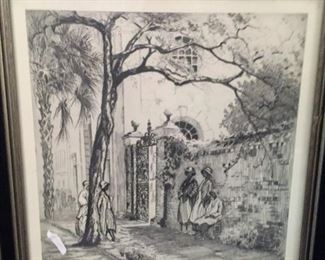 Elizabeth O'Neil Verner Etching: $1500