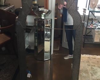 Large Restoration Hardware Arched Mirror: $695 