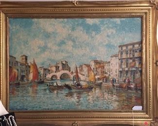 Beautiful painting of Venice: $650