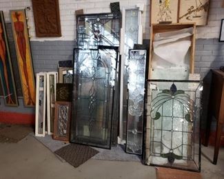 Assorted Low E double panel stain & leaded glass inserts Offering 30% off all remaining stock. original price starts $95 to $575 before discount. 