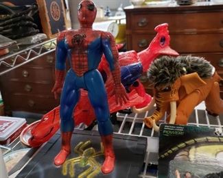 Assorted Spiderman collectibles     Call for pricing