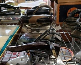Assorted antique & vintage irons $10 & up