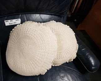 (2) Vintage Needle point padded pillows 2/$25 