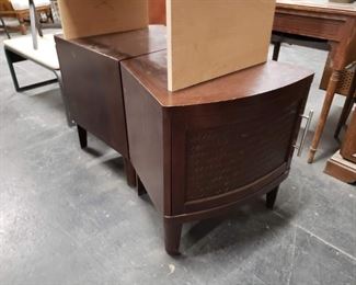 2 Cherry wood Lazyboy Designer made end tables (1) has scratch on top ) $150 pair  
