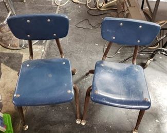 (2) Virco blue childs chairs $35 pair