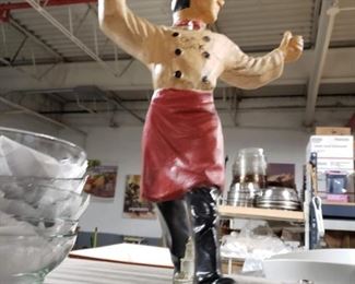 Vintage Chef statue Call