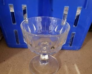 (8) Crystal 7.5 oz footed sorbet/champagne bowls $20 per set  More than 10 sets available