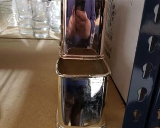 Shiny silver  rectangular holders Call