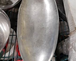 Aluminum oval platter $25