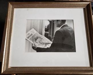 Framed & matted John f Kennedy Picture Call 