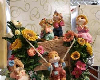 The San Francisco Music Box Co. Animated Mouse figure music box plays "My favorite Things"  2 available $25 ea