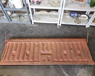 Vintage Ford red tailgate 67" x 23" $275