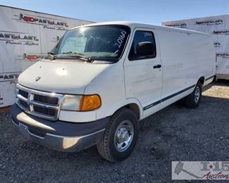 260: 	
2002 Dodge Ram 3500 Van See Video!
Selling on Non Op Check Engine light on. Code P0122 and P1764 See Video 
Power windows & mirrors, cold AC, cruise control Year: 2002
Make: Dodge
Model: Ram Van
Vehicle Type: Van
Mileage: 19,614
Plate: {ENTER PLATE NUMBER HERE}
Body Type: 3 Door Van; Cargo
Trim Level: Base
Drive Line: RWD
Engine Type: V8, 5.9L
Fuel Type: Gasoline
Horsepower:
Transmission:
VIN #: 2B7KB31Z42K124517
Clean California Title in hand.
DMV fees: $36 for non-op and $70 doc fees
20160