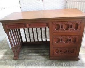 Carved Spindle Desk