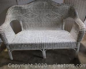 Wicker Loveseat