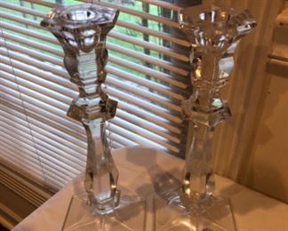 Dining Room Lot #10 Imperial Czech Republic Lead Crystal Candle Holders $10.00