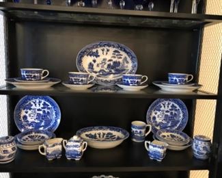 Kitchen Lot #28 Blue  Willow Dishes $60.00