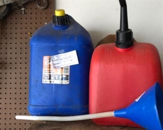 Garage Lot #86 Gas cans (2) $5.00