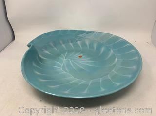 Murano Pearl Blue Centerpiece Bowl