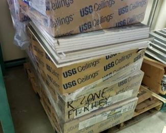 Pallet of ceiling tile
