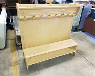 Childrens coat and show cubby