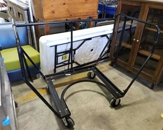 Round table transport cart