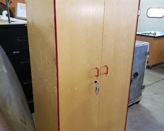 Wooden storage cabinet