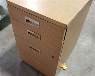 Wooden file cabinet